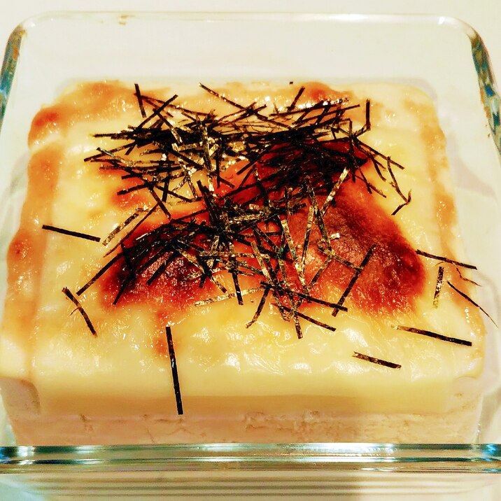 パスタソースをかけるだけ!たらこ味の豆腐グラタン★
